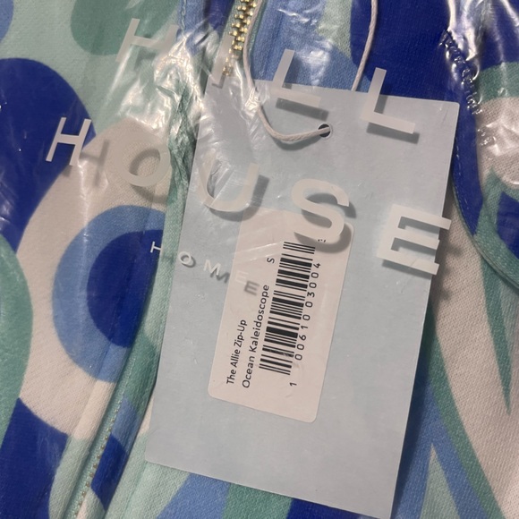 Hill House The Allie Zip-Up in Ocean Kaleidoscope Small - Picture 8 of 12